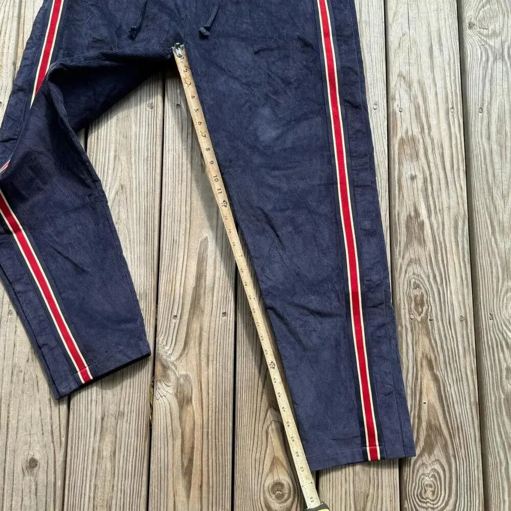 Men’s Mitchell & Ness Fred Segal Corduroy Tearaway Pants Navy Size 2XL $218 - Picture 14 of 14